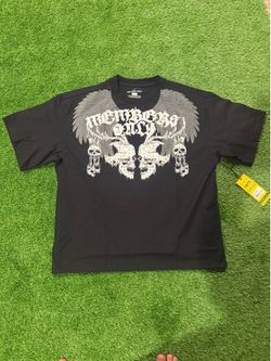 Members Only Graphic Skull Wings T-Shirt Men’s Large NWT Streetwear