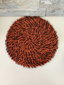 Pier One Halloween tinsel placemat/centerpiece mat