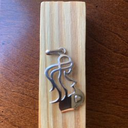 .925 Real Silver Solid Pregnant  Pendant NEW