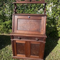 Antique Flip Top Secretary Desk