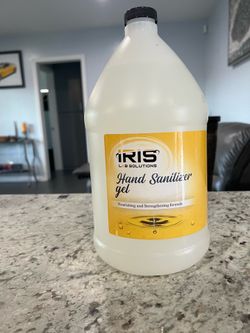3 New Iris Hand Sanitizer Gel – 1 Gallon Each