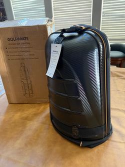 NIB Golfmate Golf Travel Bags for Airlines with Carbon Fiber Hard Top Covers With Wheels