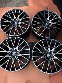 NEW 18x8.OJ Silver Machined Lip BMW Wheels
