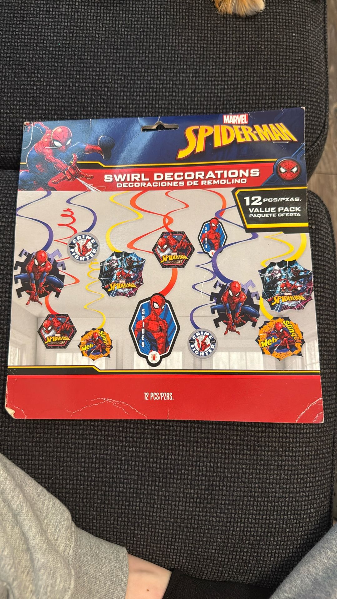 Marvel Spider Man Swirl Decorations