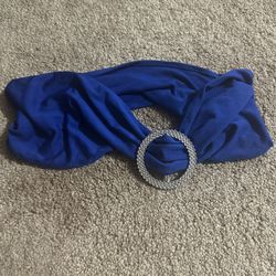 Stretch Blue Chair Sashes Or Chair Bow 