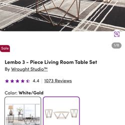 Coffee Table Set Minus The Oval One 