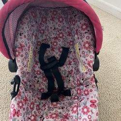 A baby Girl Car seat 