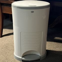 Diaper Dekor EKO Plus Diaper Pail, White | The Only Eco-Friendly Diaper Pail Made with 70% Recycled Materials | Hands-Free: Step-Drop-Done | Cost-Effe