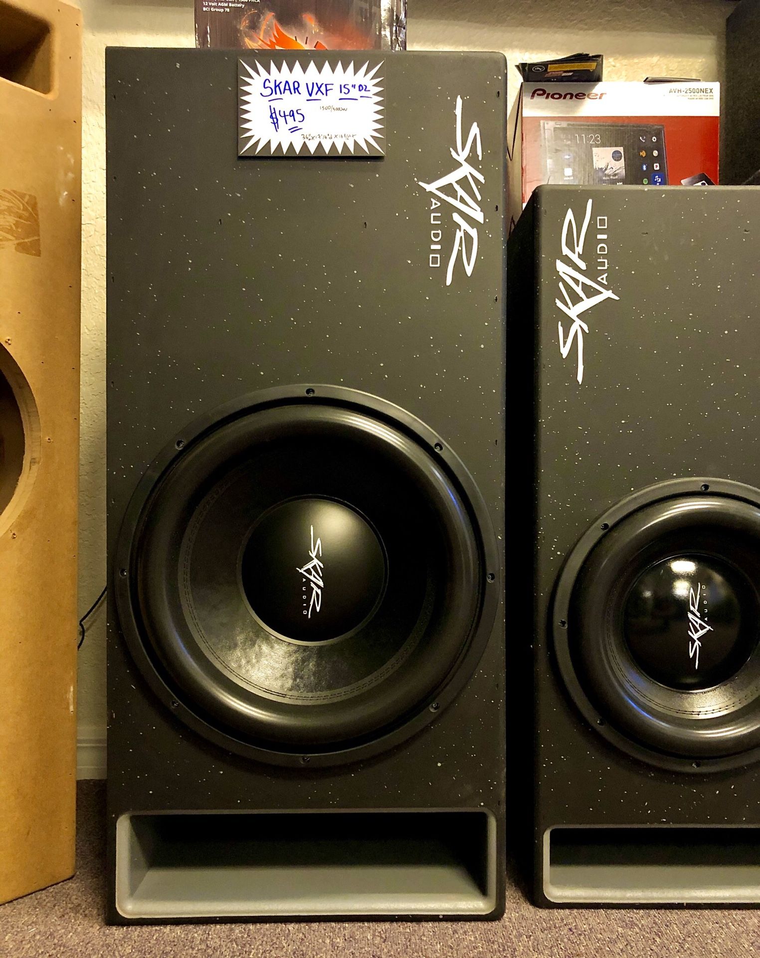 Skar VXF 15” D2 w/Dual baffled enclosure!