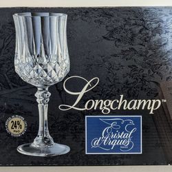 Cristal D'Arques Longchamp Crystal Wine Glasses Set of 6