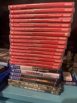Switch Games Lots Of Mario Pokémon’s Zelda Rockband 4 PS4 Ps5