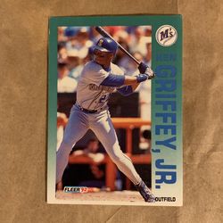 1992 Ken Griffey Jr. Fleer Baseball Card 