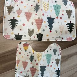 Memory Foam Christmas Bath Mats