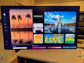 Samsung 55-Inch Class The Frame LS03F 4K QLED Smart TV (2025 Model) Slim Fit Wall Mount, Modern Fram