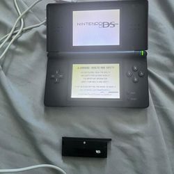 Nintendo Dslite with a charger