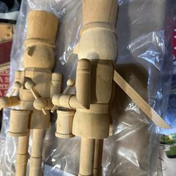 Wood Unpainted DIY Christmas Nutcrackers