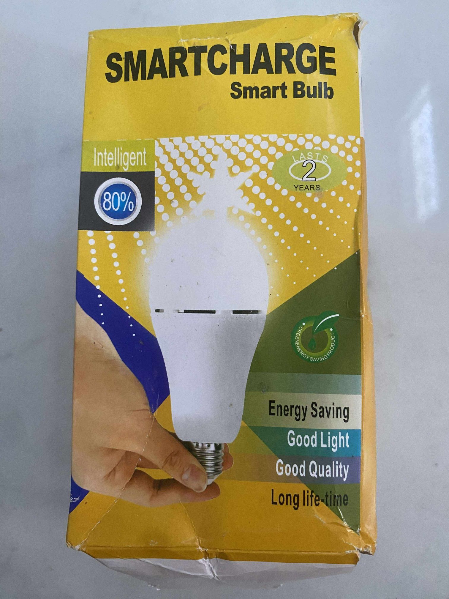 SMARTCHARGE Smart Bulb Intelligent 80% Good CRI, Energy Saving, Good Light 15W