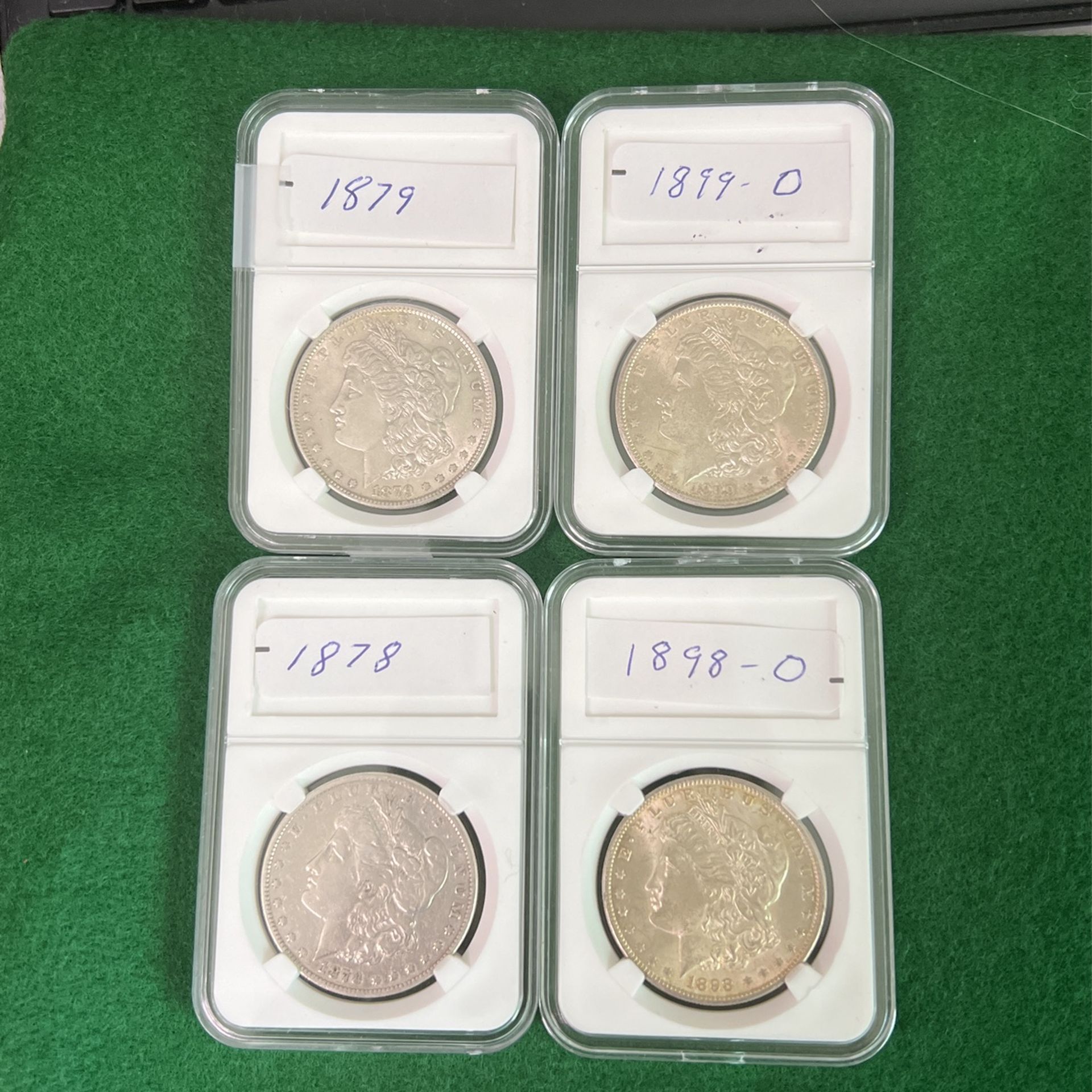 4 Morgan Silver Dollars