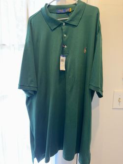 Ralph Lauren Polo Green Men Short Sleeve Shirt Size 3XLT