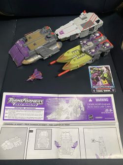 Complete 2003 Transformers Armada Tidal Wave Figure Ramjet Card Manual