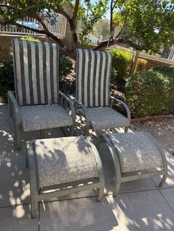 Lounge Chairs w/Ottomans