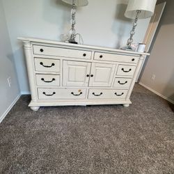 Dresser, Nightstand, And Mirror 
