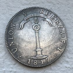 Coin 1 Peso 1817 Chile 