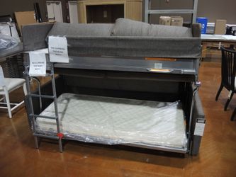 Luonto Bunk Bed Sleeper - Gray | Pull-Out Couch | Hide-A-Bed