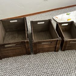 Wooden Crates- Small Rustic Decorative Boxes 