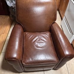 Cocoa Leather Recliner