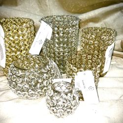 Candle Holder Set Nanette Lepore Small, Medium, large,Lot Of 6