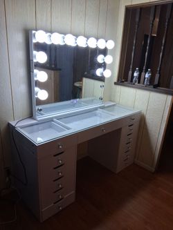 White vanity