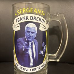 Naked Gun Sergeant Frank Drebin Glass Mug!