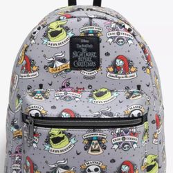 Loungefly Tattoo Nightmare Before Christmas Mini Backpack  & Wallet Set