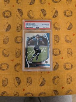 Travis Etienne 2021 Panini #112 Psa Auto