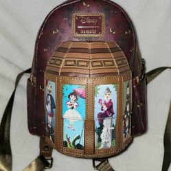 LOUNGEFLY DISNEY HAUNTED MANSION STRETCHING PROTRAITS GLOW IN DARK BACKPACK 