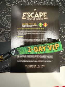 Escape Halloween 2026 2 Day VIP