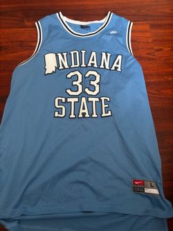 Nike Indiana State #33 Larry bird Basketball Jersey Large