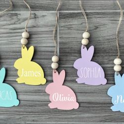Personalized Bunny Easter Tags