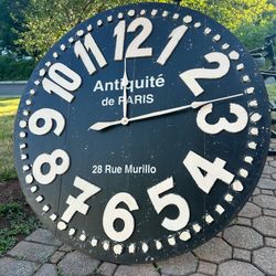 Huge 42” Pier 1 Imports Wall Clock, Rustic