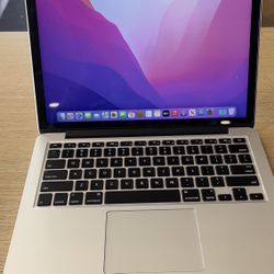 Apple MacBook Pro Retina 13” Core I5 8GB RAM 256GB SSD  $150