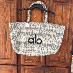 New ALO Tote tie-dye, large, cotton canvas, gym, travel, carry-on bag