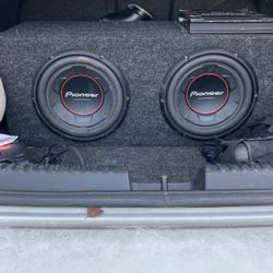 Pioneer Subwoofers and Pyle Amplifier