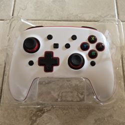 Nintendo Switch Pro Controller [White] - LED Lights - Lite - OLED