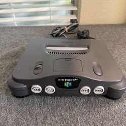 Nintendo 64 N64 Console with OEM Power Supply & AV Cable Tested