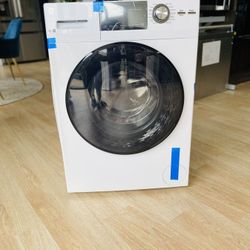 GE 2.4-cu ft High Efficiency Stackable Steam Cycle Front-Load Washer U3E