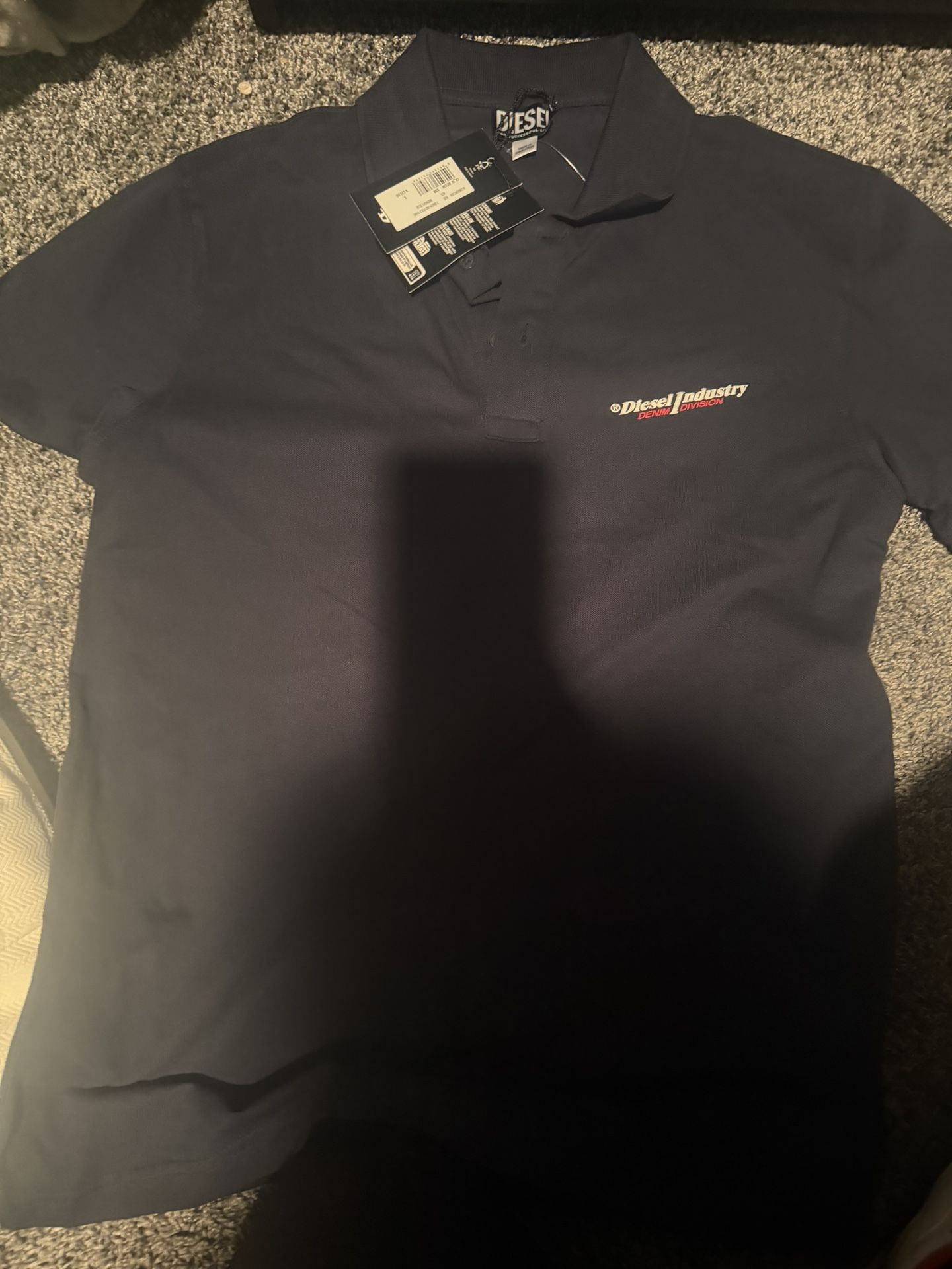 Diesel Men Polos Navy Blue Size Lager But Runs Small So Like A M