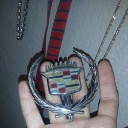 Chrome DeVille Cadillac Hood Ornament 