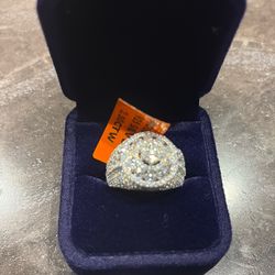 925 Silver Moiss. Ring Size11