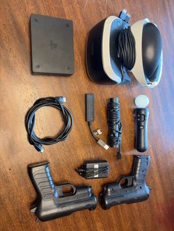 Sony PlayStation VR Headset Bundle w/ Aim Controller, Camera & Processor Unit